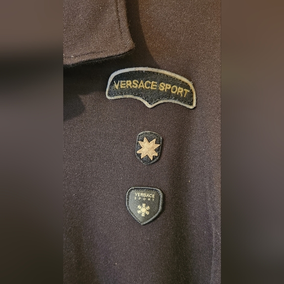 Versace Sport long sleeve polo black Large - Picture 3 of 6